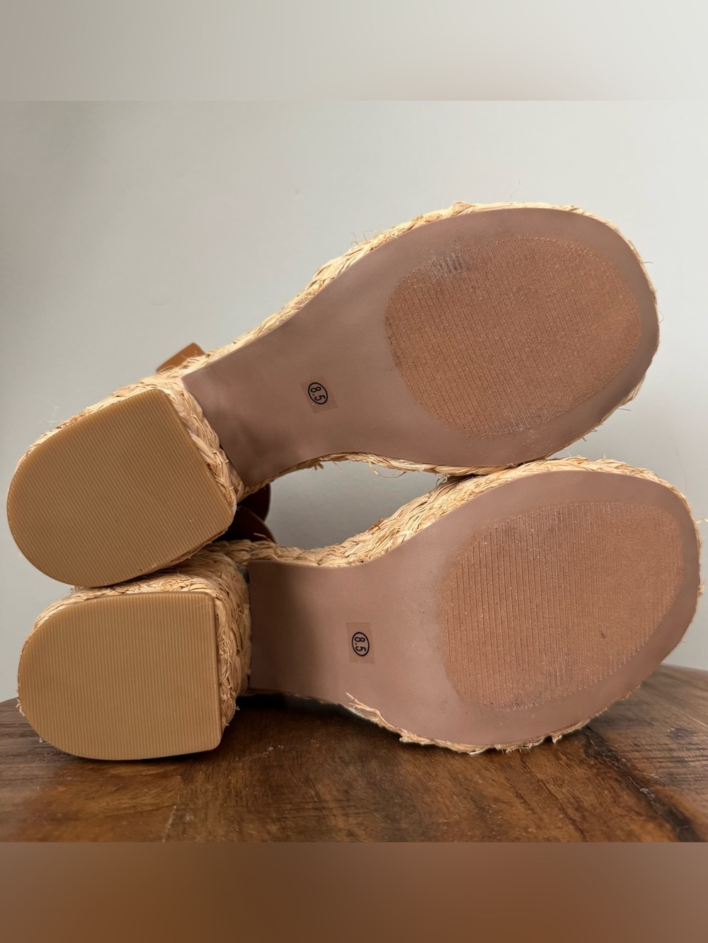 Lulus Chunky Platform Sandals Heels 8.5 - Picture 7 of 7